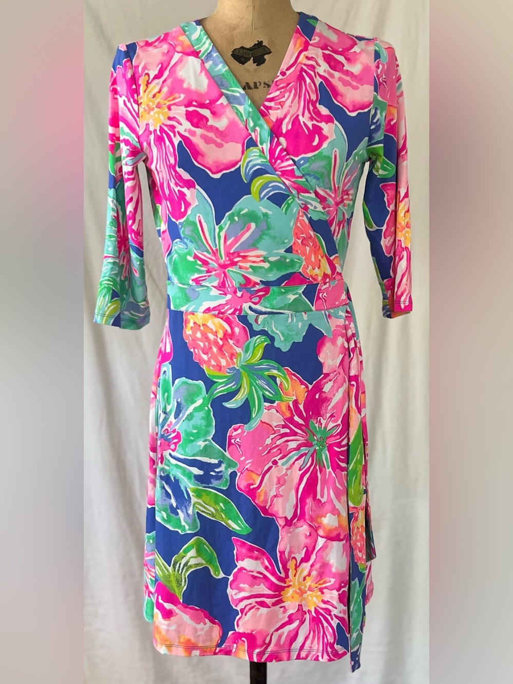 Lilly Pulitzer Marvista Multi Floral Wrap Dress M